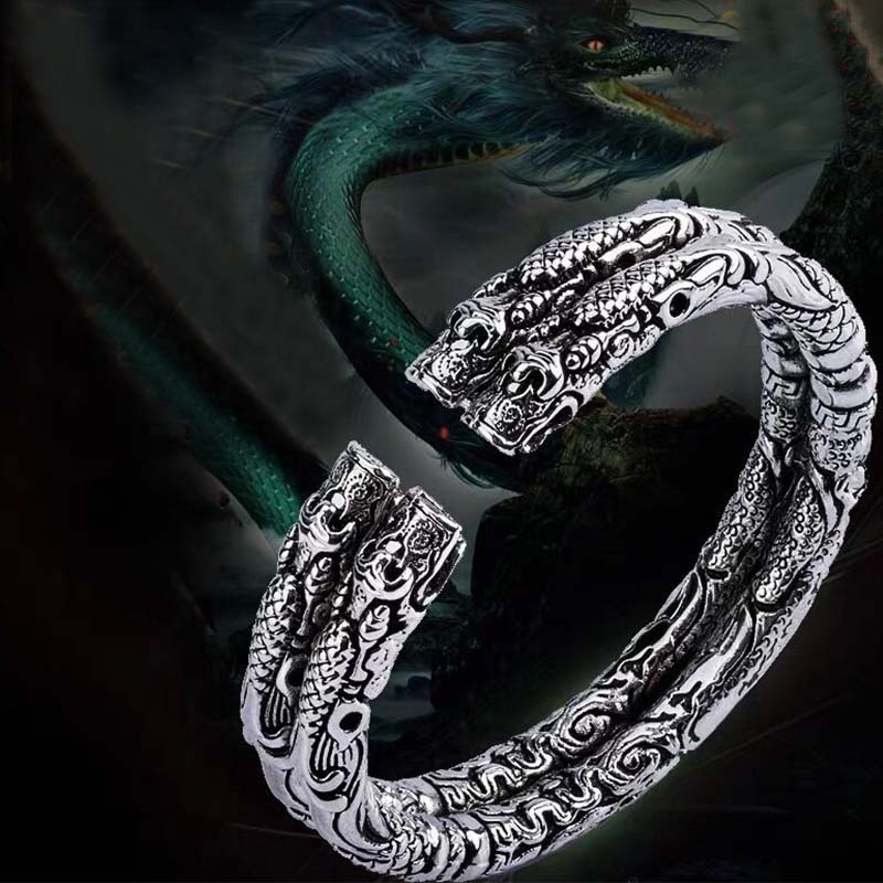 Bracelet dragon réglable pour la chance et la protection