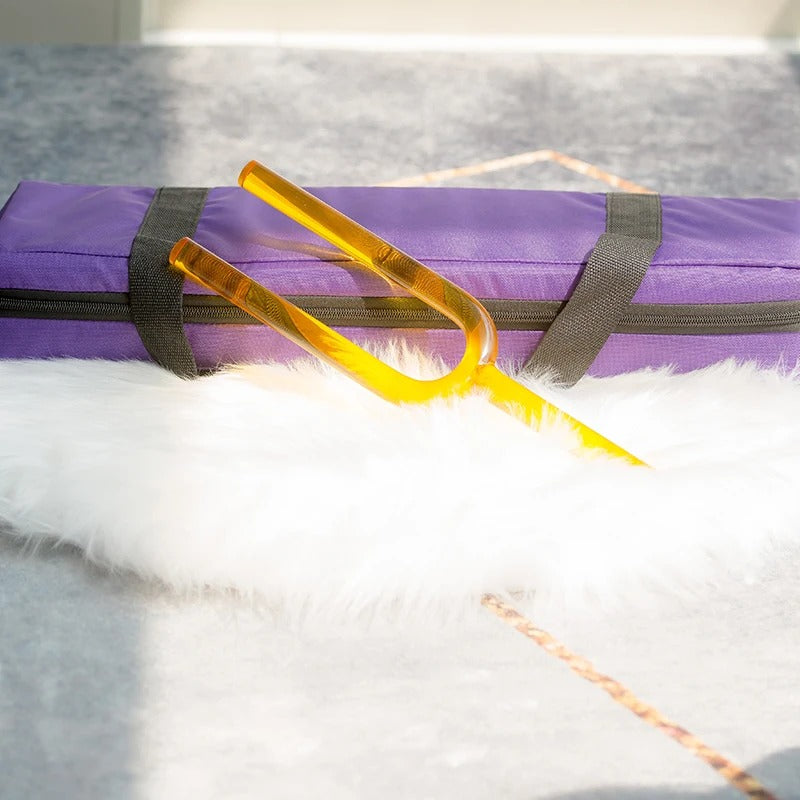 Diapason en cristal de note Mi4 - Chakra du plexus solaire