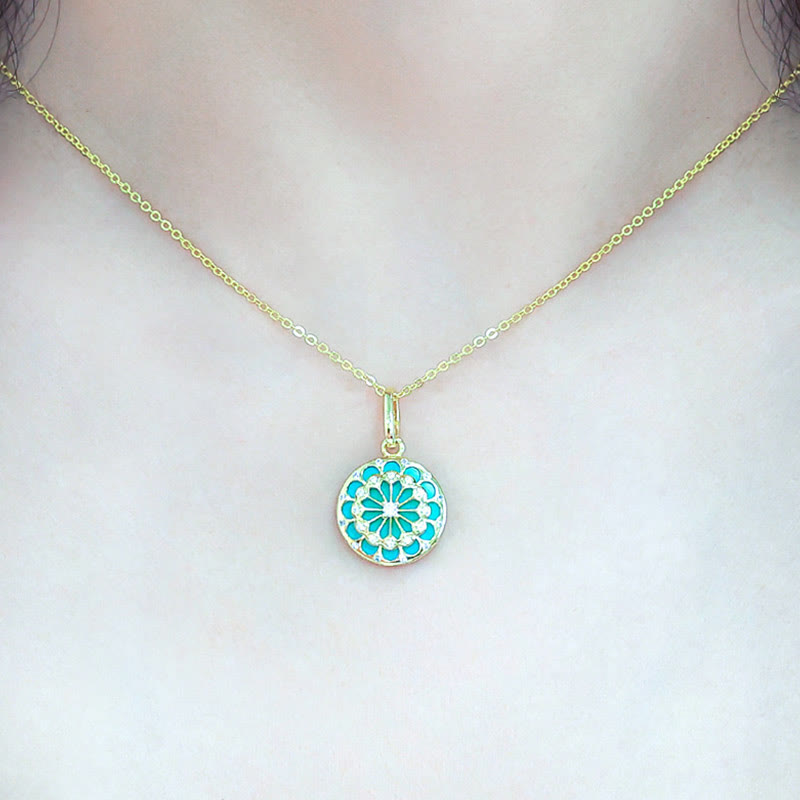 Collier de protection turquoise | Pendentif en argent sterling 925