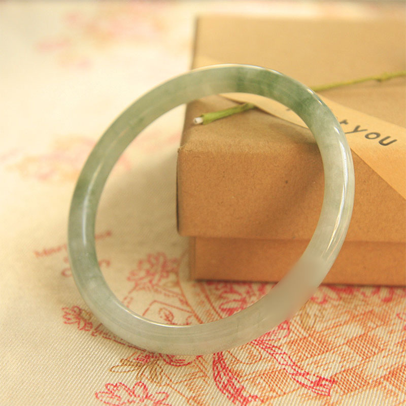 Natural Jade Bracelet 57-58mm | Peace & Prosperity Healing Bangle
