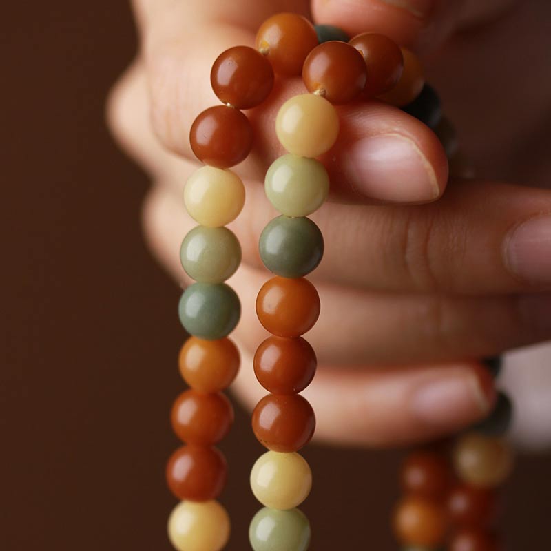 Bracelet Mala Harmonie Sagesse Graine Bodhi 8 mm