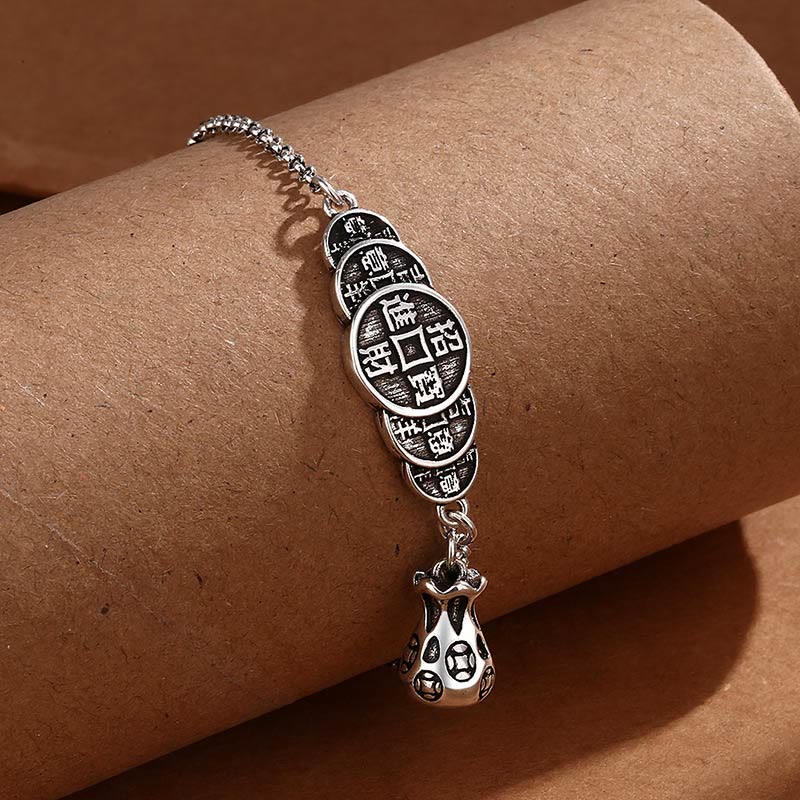 Bracelet spirituel en cuivre pour la richesse et la chance