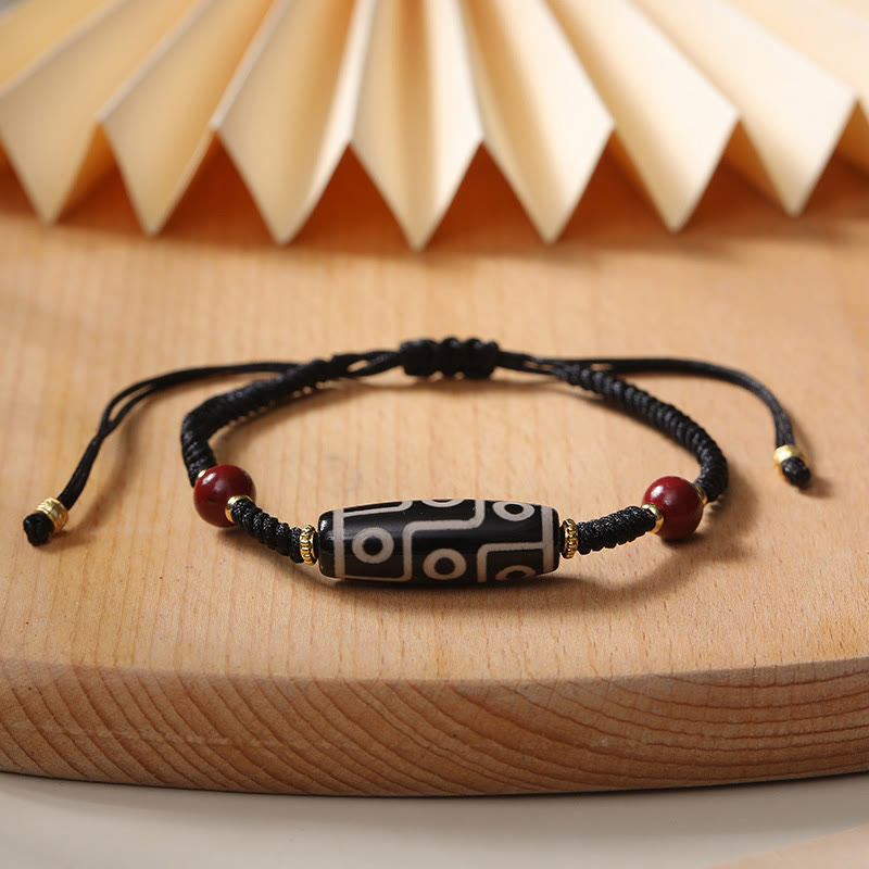 Bracelet de protection spirituelle en perles Dzi à neuf yeux