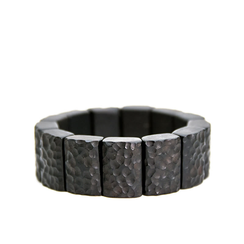Bracelet couple en bois d'ébène pour la paix et la connexion spirituelle