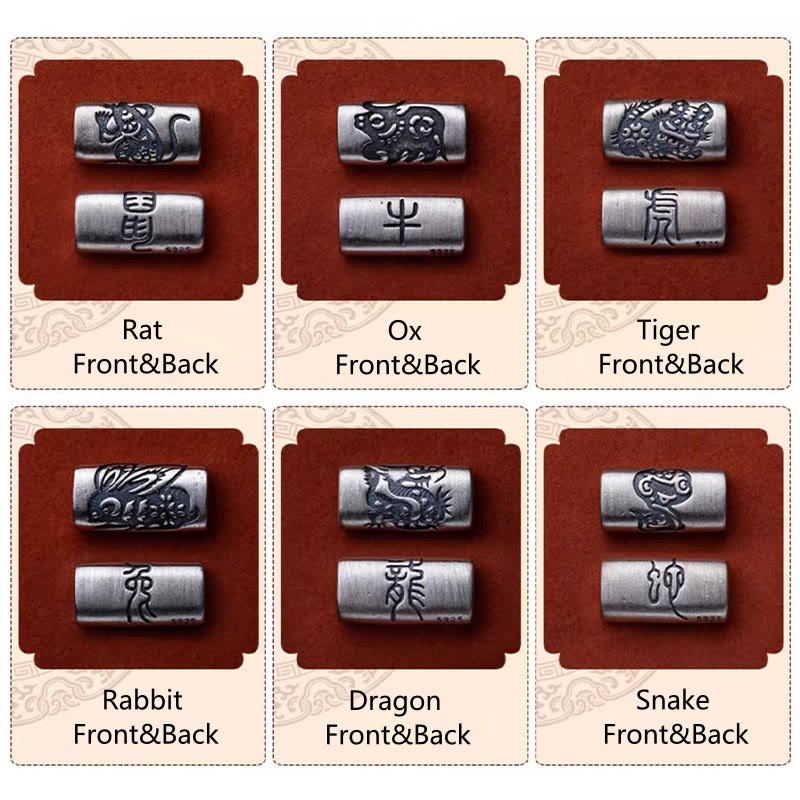 925 Sterling Silver Chinese Zodiac Protection Bracelet