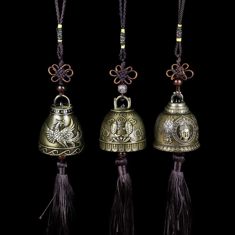 Carillon éolien Feng Shui Bouddha en alliage de zinc pour Zen