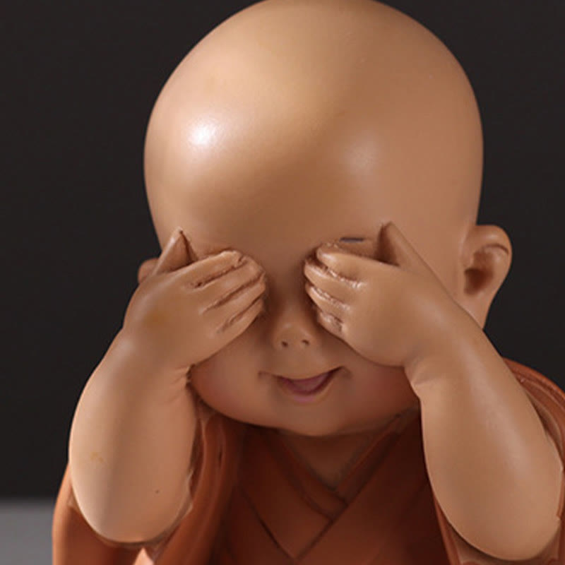 Mini statue de Bouddha en résine pour la méditation et la prière