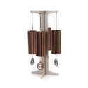 Support En Bois Pour Carillon à Vent Ou Gong - Dimensions 25x10x49 Cm, Métal Et Bois - Pour Salon De Thé, Méditation, Décoration - 9