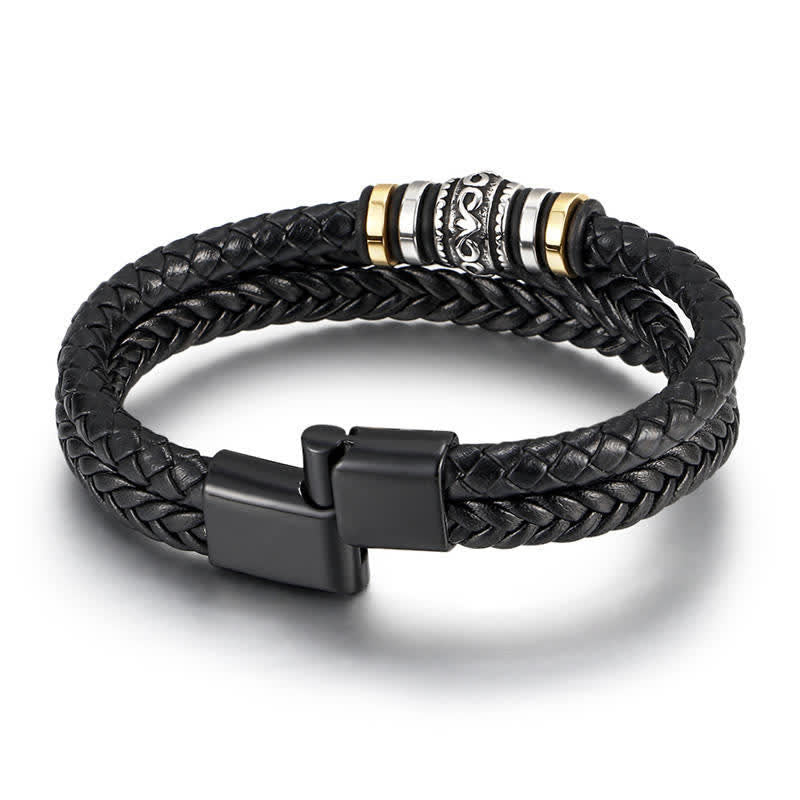 Bracelet d'équilibre spirituel en acier titane | Sons de guérison