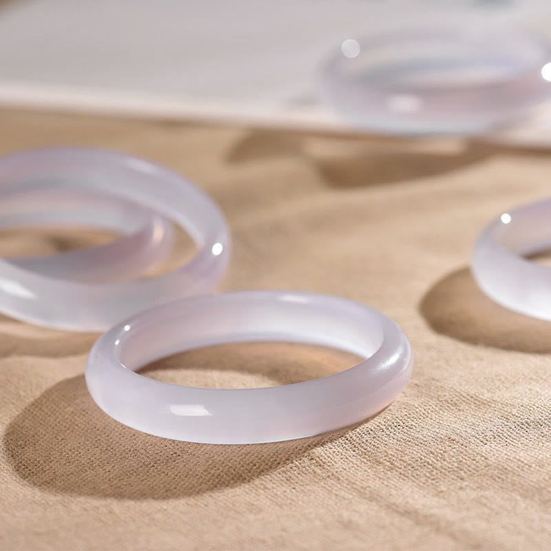 Bracelet de protection en jade violet 55-56 mm, apaisant et apaisant