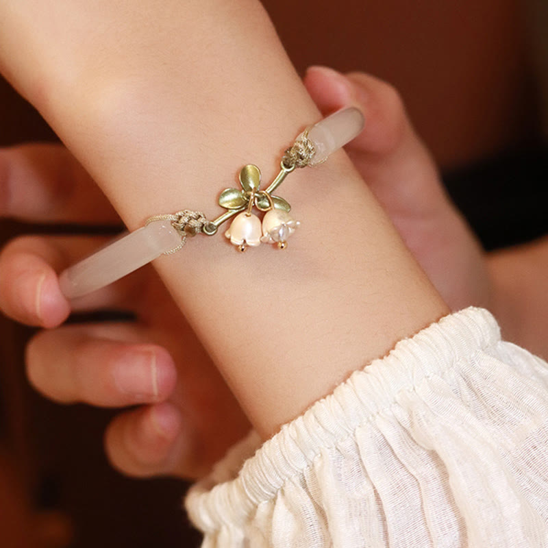 Bracelet jonc de force spirituelle Muguet
