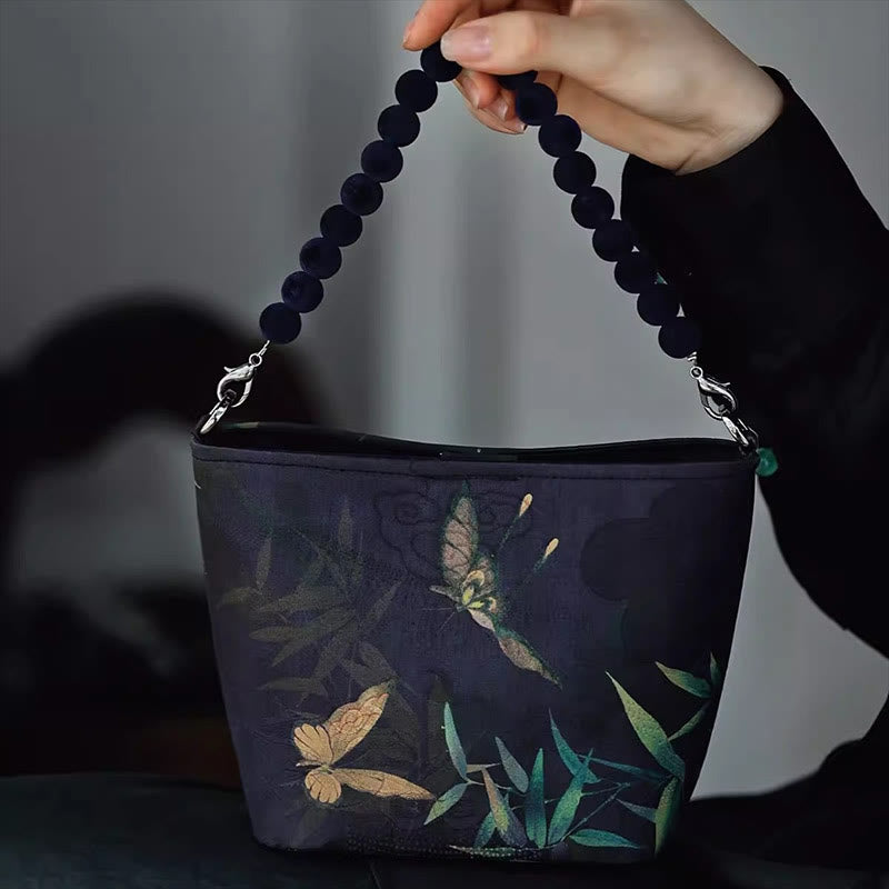 14cm Spiritual Metal Chain Crossbody Bag with Butterfly Design