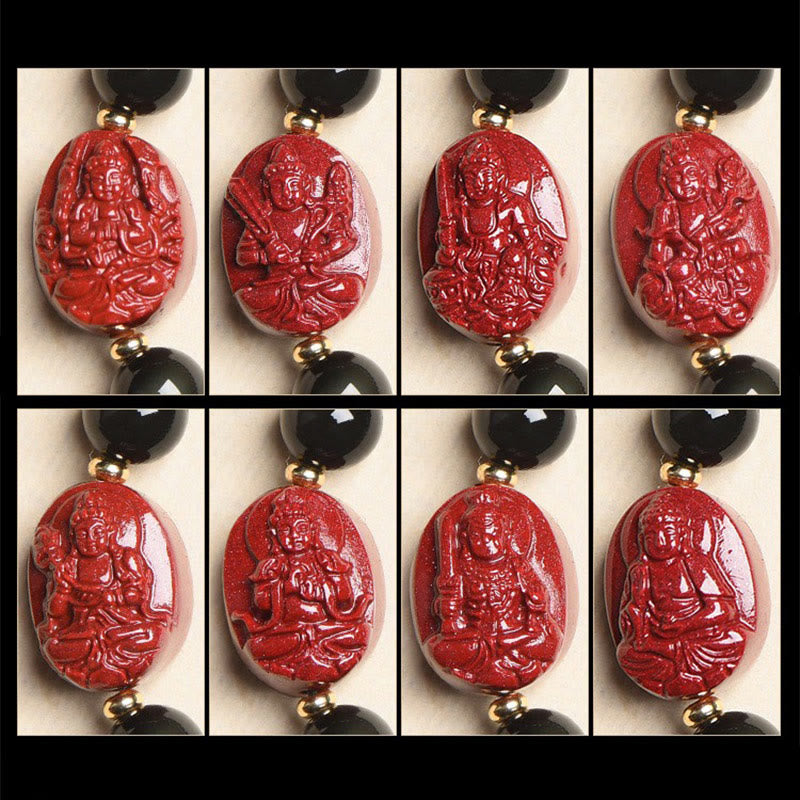 8mm Black Obsidian Chinese Zodiac Purification Bracelet