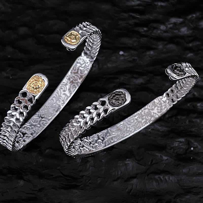 Ensemble de bracelets porte-bonheur réglables en cuivre de la dynastie Tang