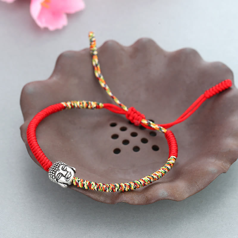 Colorful King Kong Knot Buddha Serenity String Bracelet