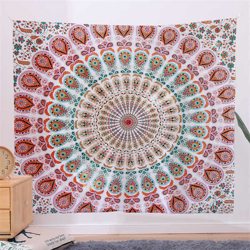 Mandala Tapestry Rose Gold 150x230cm for Creativity & Focus