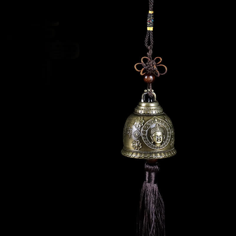 Carillon éolien Feng Shui Bouddha en alliage de zinc pour Zen