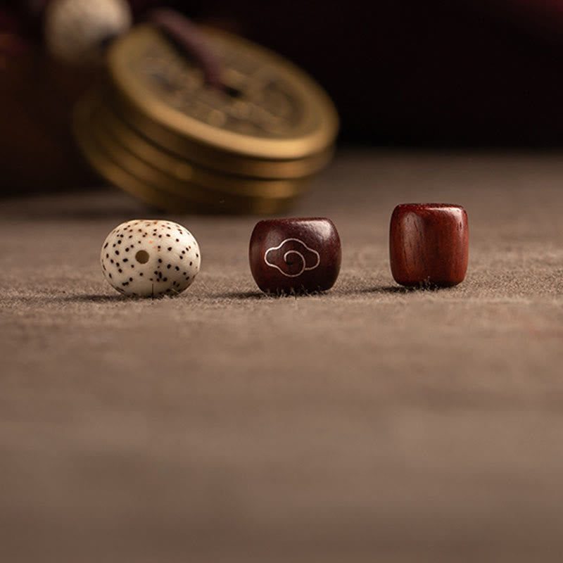 Porte-clés Feng Shui Cinq Pièces Empereurs pour la richesse et la protection