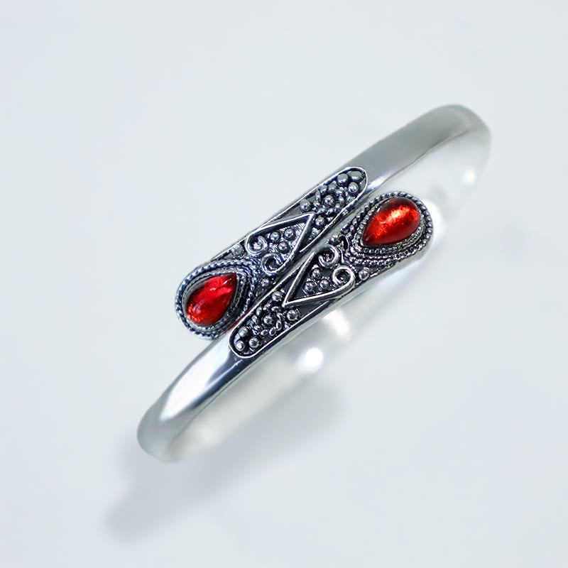 Bracelet manchette de guérison en zircon | Protection spirituelle et richesse