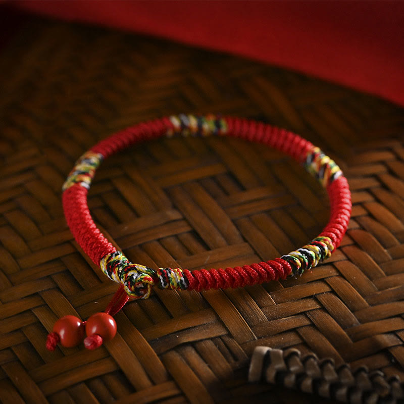Bracelet de protection à cordon rouge King Kong Knot Five Colors
