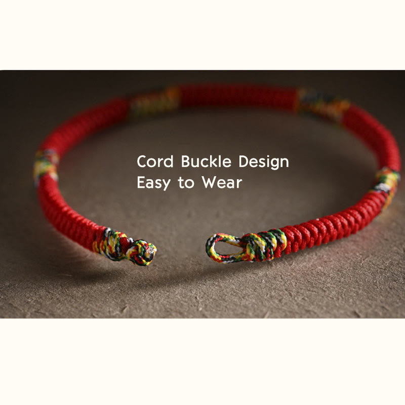 Bracelet de protection à cordon rouge King Kong Knot Five Colors