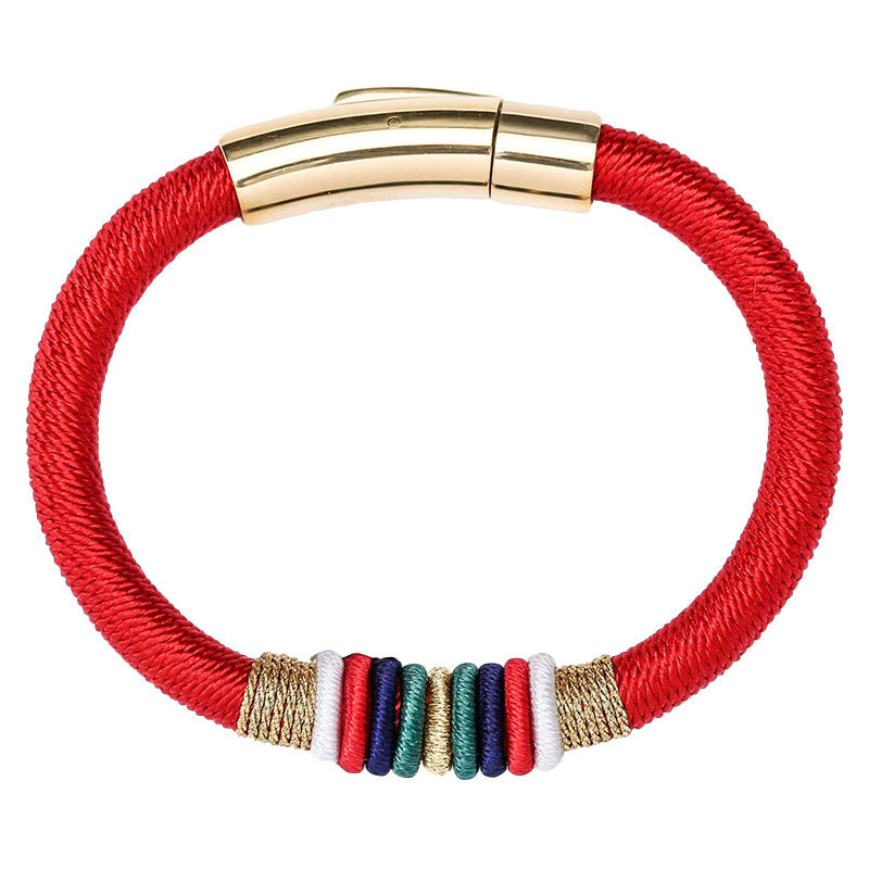 Bracelet fil rouge Cinq Éléments | Nœud King Kong, Protection et Chance