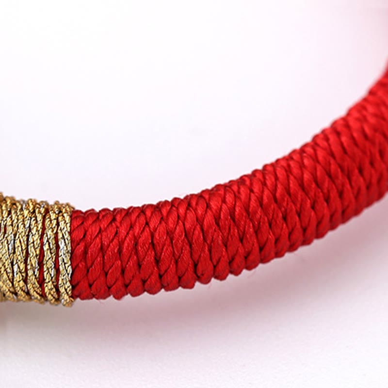 Bracelet fil rouge Cinq Éléments | Nœud King Kong, Protection et Chance