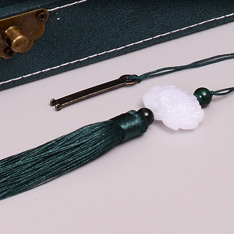 Boîte à bijoux en flanelle avec serrure | Rangement spirituel