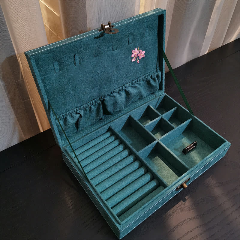 Coffret à bijoux en flanelle 28 cm pour bijoux spirituels