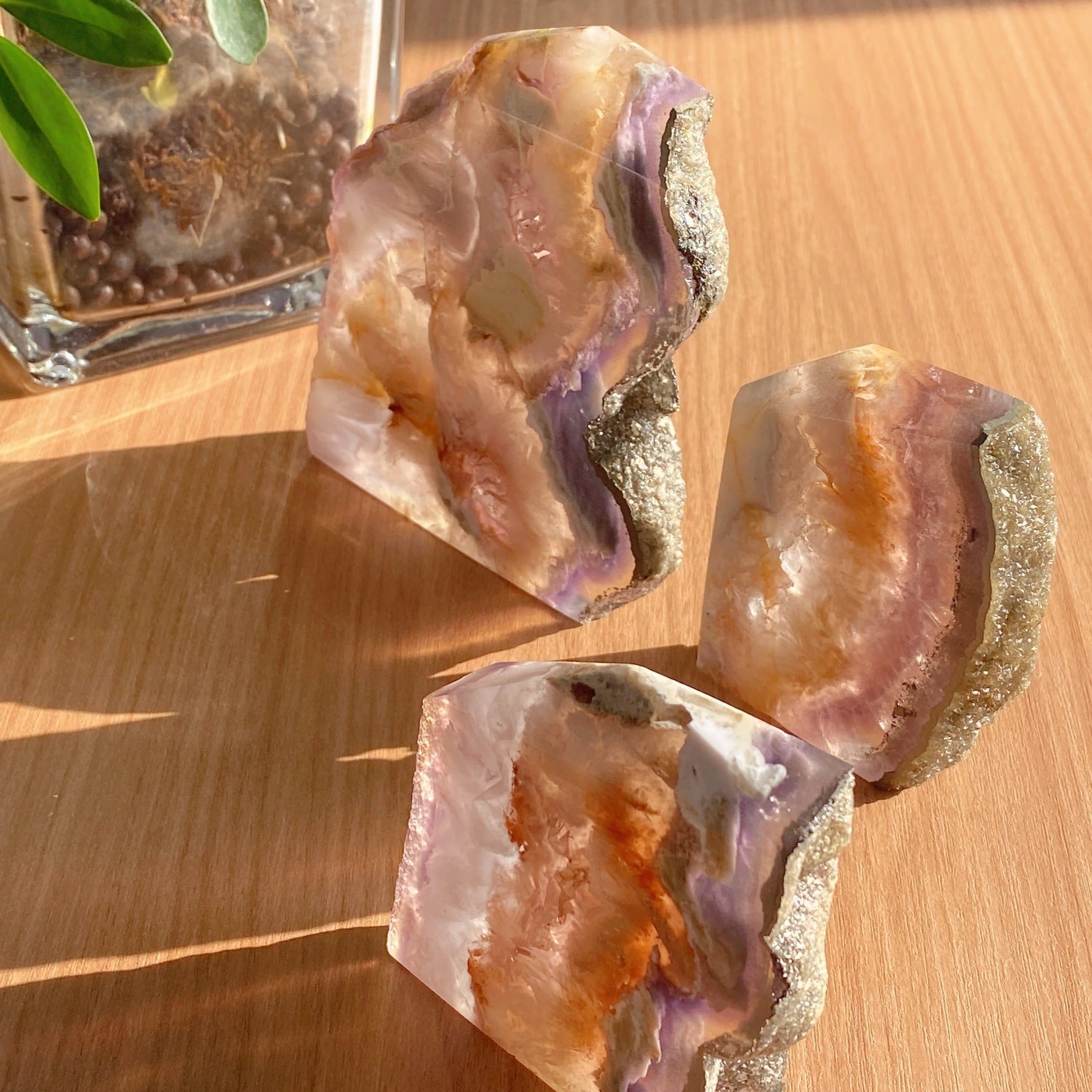 Spécimen de cristal de plume de fluorite 0,2-1 kg Pierre de guérison naturelle