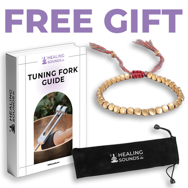 Cadeau gratuit : Bracelet tibétain + Guide du diapason + Sac