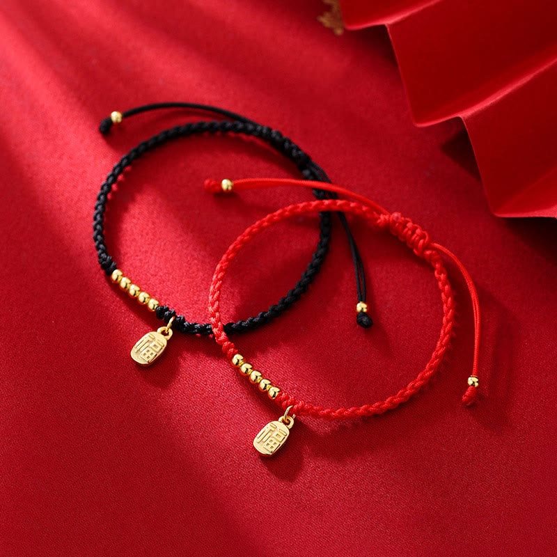 Bracelet à cordon rouge Fu pour la chance et la protection