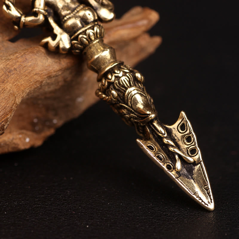 Collier pendentif de pouvoir spirituel Ganesh Dorje Vajra