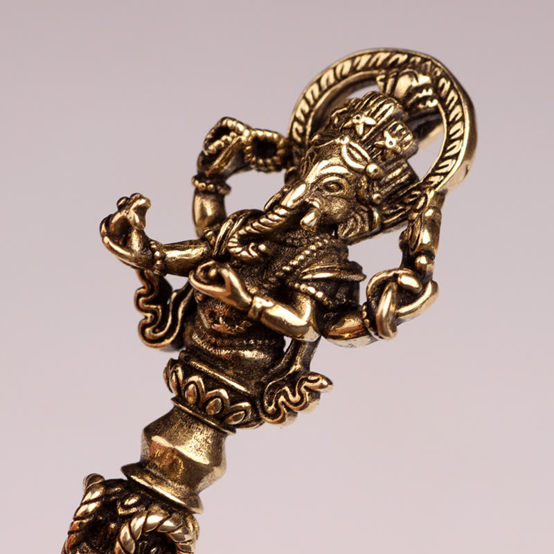 Collier pendentif de pouvoir spirituel Ganesh Dorje Vajra