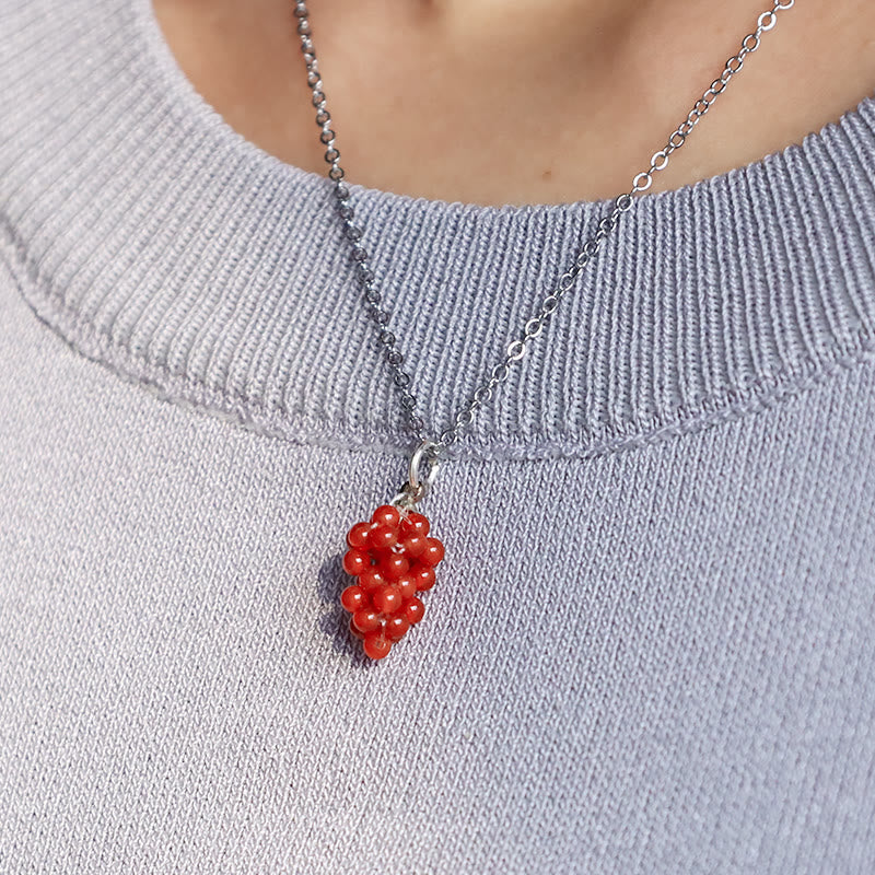 Collier de protection en grenat | Pierres naturelles 45 cm