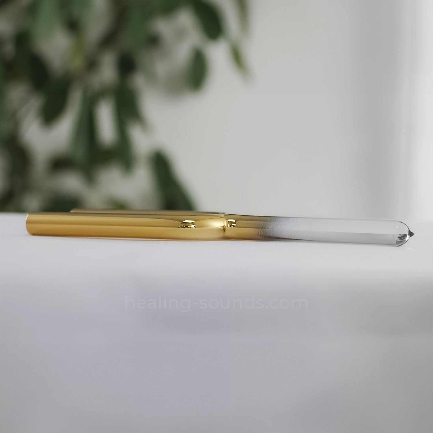 Diapason en cristal plaqué or 432 Hz