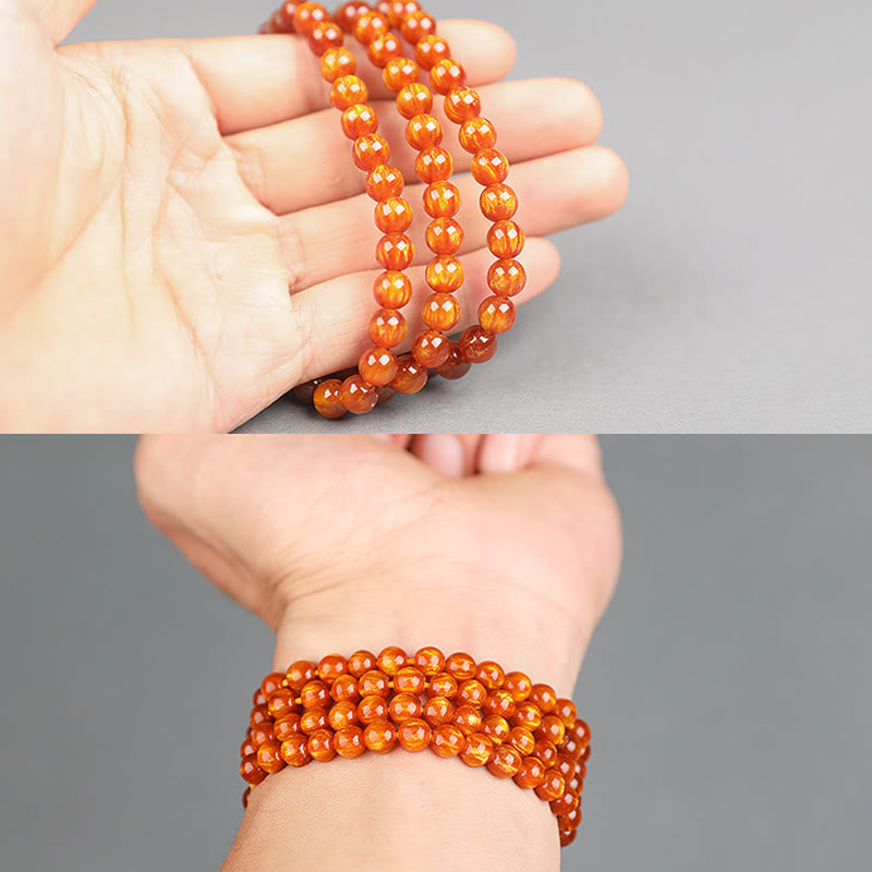 Bracelet Mala en saule doré pour le succès et la guérison