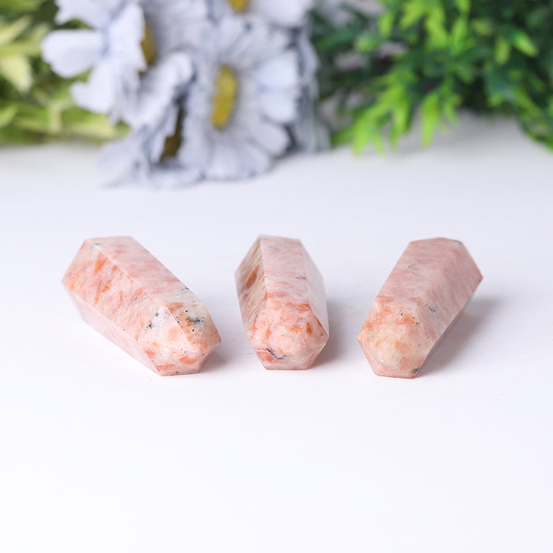 Golden Strawberry Point Crystal Tower 2.4-4.5in Healing Decoration