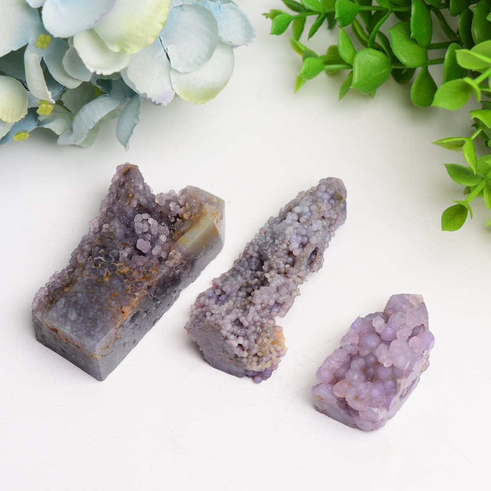 Spécimen de cristal d'agate raisin 0,2-1 kg Pierre de guérison