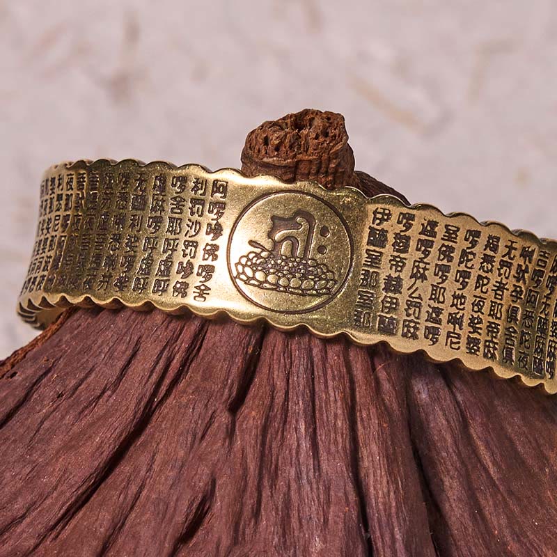 Bracelet en cuivre avec mantra de la grande compassion, bracelet réglable au poignet