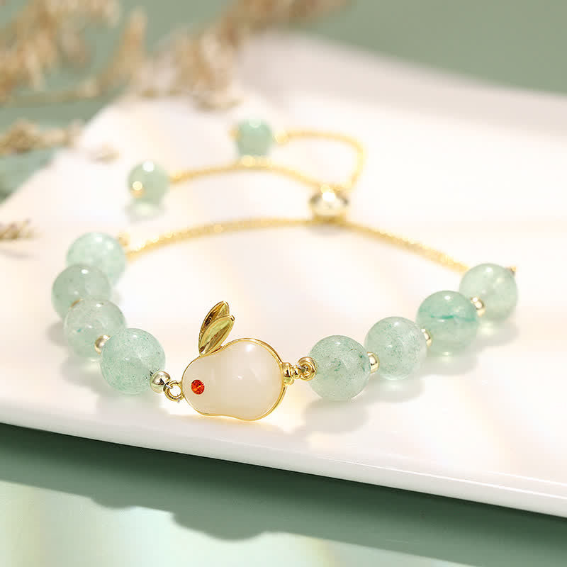 Bracelet porte-bonheur en aventurine verte pour une énergie positive
