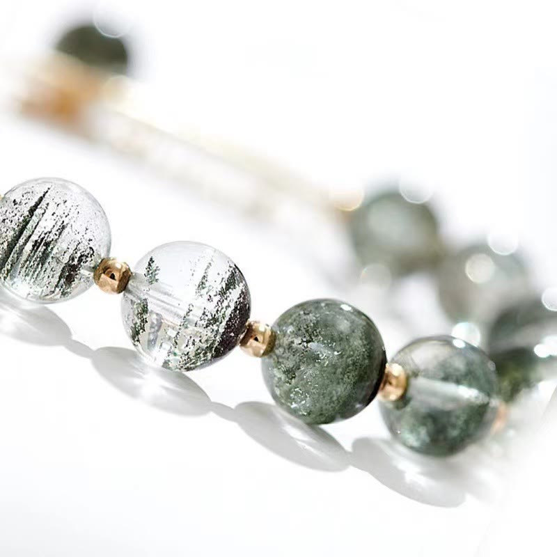 Bracelet à breloques Green Phantom en or 14 carats