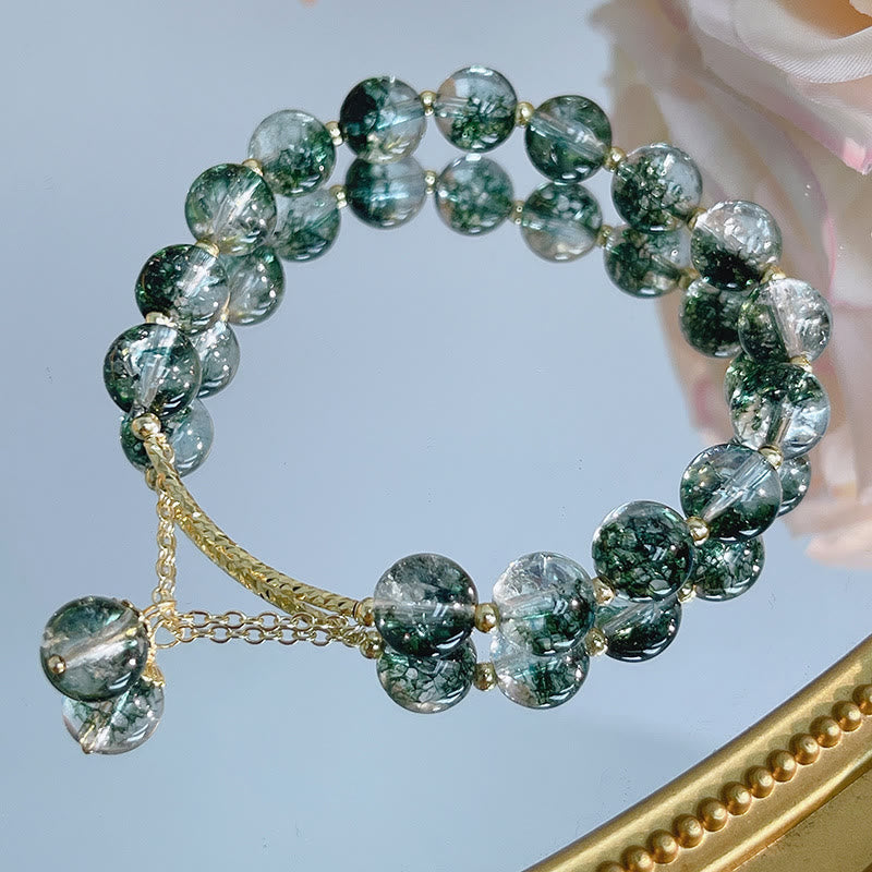 Bracelet à breloques Green Phantom en or 14 carats