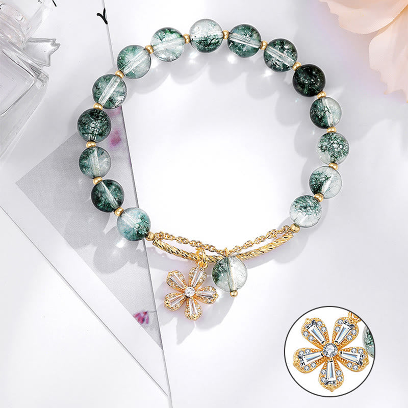 Bracelet à breloques Green Phantom en or 14 carats