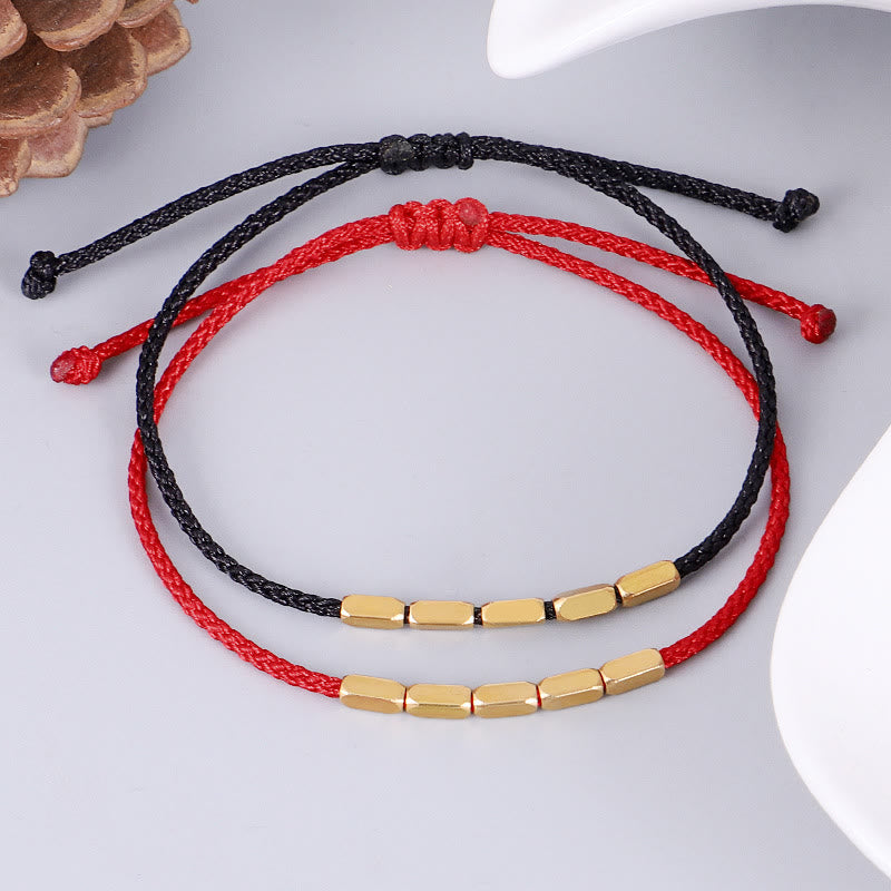 Bracelet de protection en fil rouge en cuivre fabriqué à la main