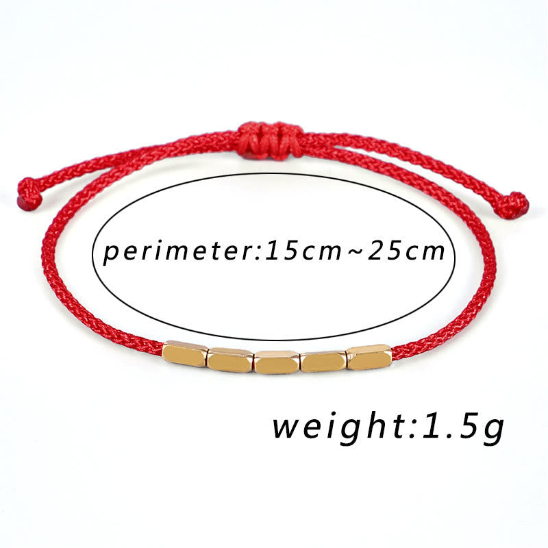Bracelet de protection en fil rouge en cuivre fabriqué à la main