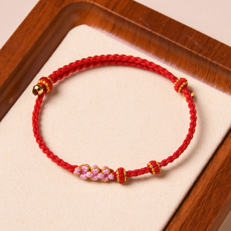 Bracelet de protection en fil rouge fait main pour le renouveau et la chance