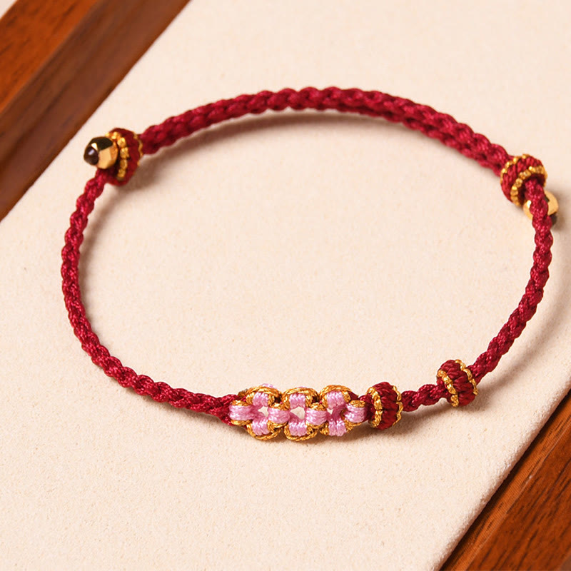 Bracelet de protection en fil rouge fait main pour le renouveau et la chance