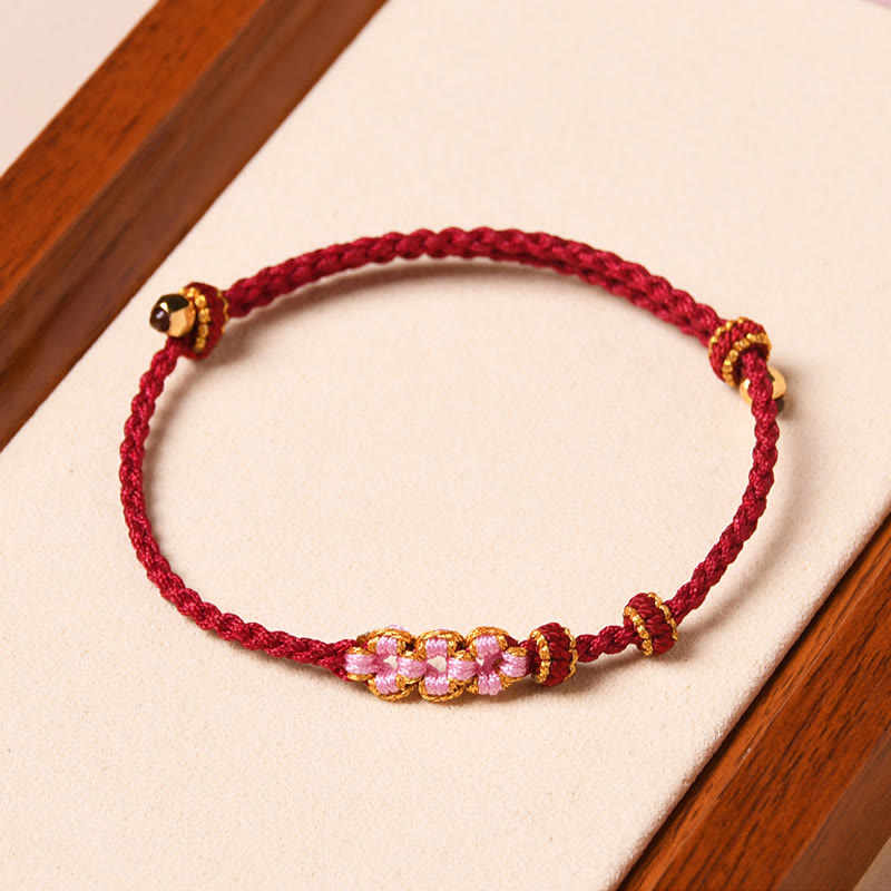 Bracelet de protection en fil rouge fait main pour le renouveau et la chance