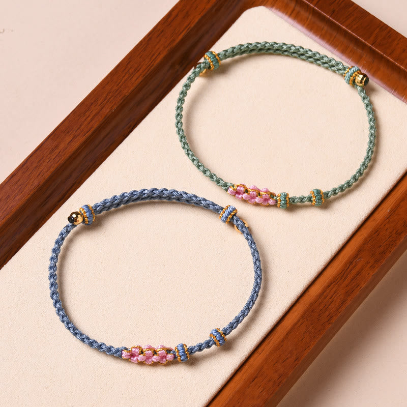 Bracelet de protection en fil rouge fait main pour le renouveau et la chance
